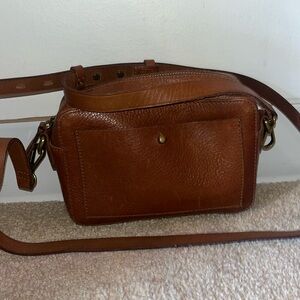 Brown leather bag